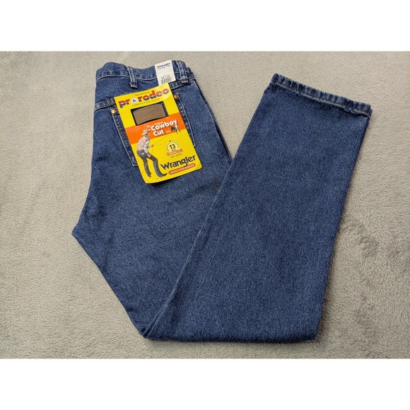 Wrangler Cowboy Cut Jeans Mens 34x34 Original Fit New with Tags Dark Wash - Picture 1 of 15